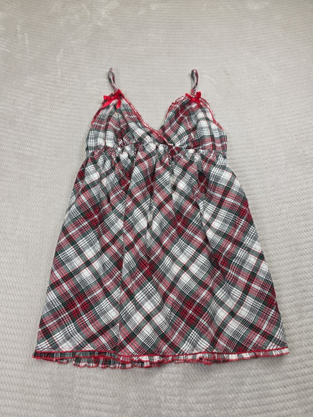 Cacique Intimates Nighty Womens 14/16 Christmas Plaid